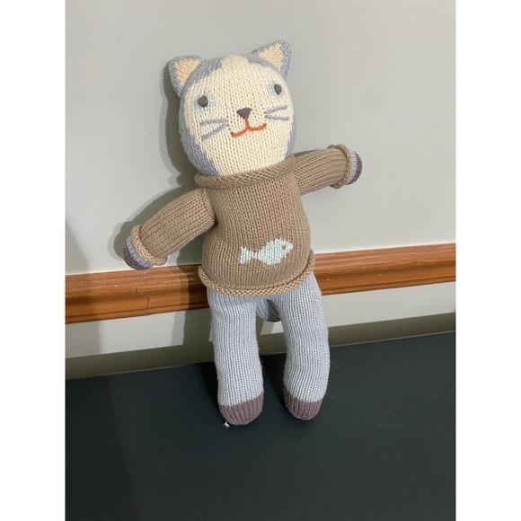 Blabla Other - Blabla Kids Sardine‎ the Cat Regular Cotton Knit Doll 12" Waldorf Plush